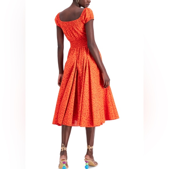 INC International Concepts Cotton Off-The-Shoulder Midi Dress - Picture 5 of 12